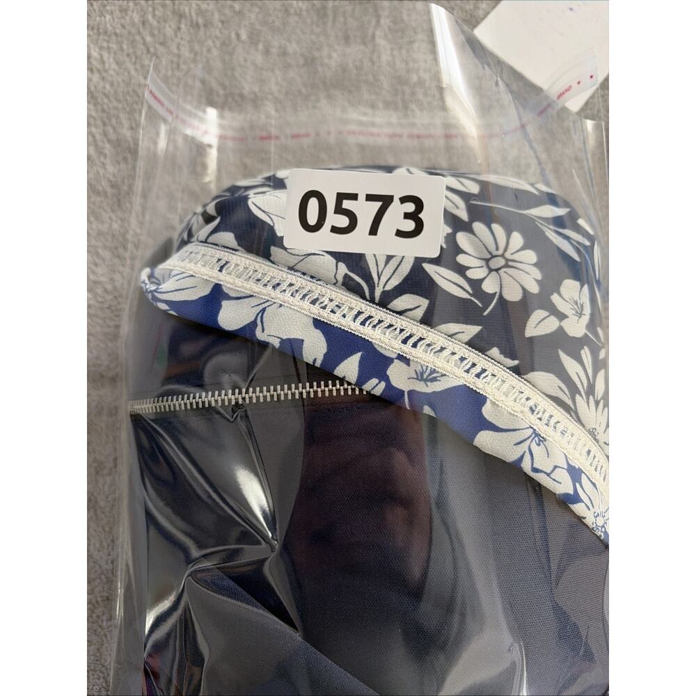 Women's Blue White Floral Sleeveless Asymmetric Maxi Dress 14 Party Summer Event - Picture 11 of 12